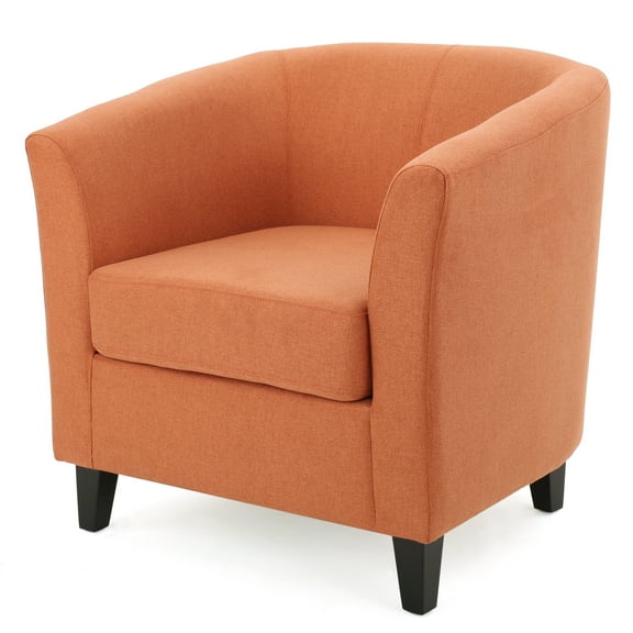 Naria Fabric Club Chair, Orange