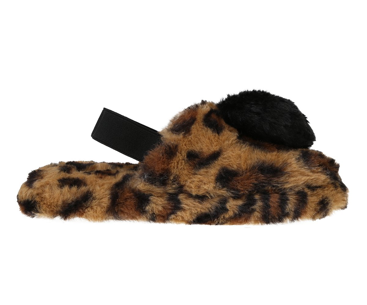 Girls Slippers Mules Fleece 3D Animal Fluffy Warm Size 10 11 12 13 1 2 3 UK 