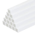 thumbnail image 1 of Unique Bargains 20pcs 20' Plastic Model Tube ABS, Solid Square Bar 0.2'x0.2' White Easy Processing Model Making DIY, 1 of 5