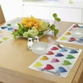 thumbnail image 4 of Ambesonne Valentine Place Mats Set of 4, Rainbow Colors Hearts, Standard Size, Multicolor, 4 of 6