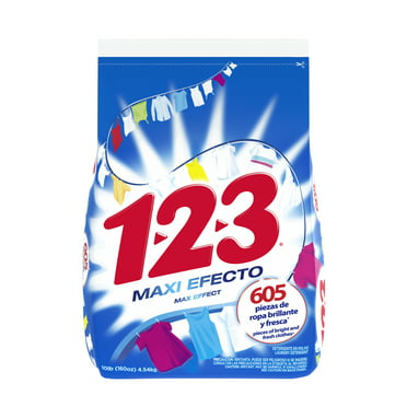 1-2-3 Powder Laundry Detergent, Max Effect, 160 Ounce