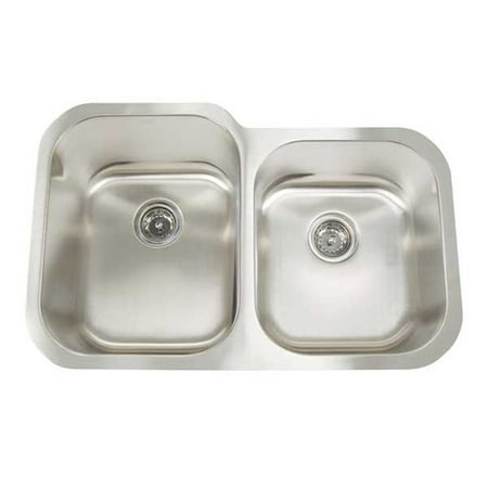 Artisan Sinks Premium Series 31 L X 20 W Double Bowl Undermount Kitchen Sink