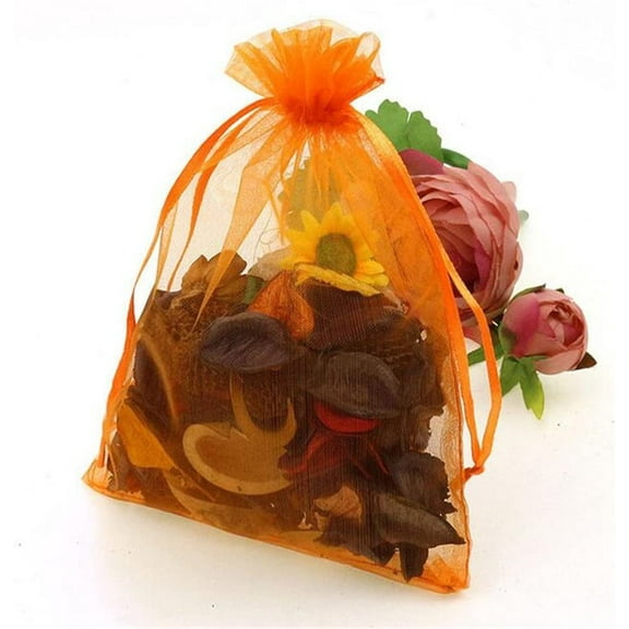 Wedding Party Favor Bags- Package of 100 (6"x9", Orange) Orange 1 Count (Pack of 100)