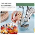 thumbnail image 4 of 1 Set Creative Dinnerware Set Decorative Swan Base Holder with 6 Forks for Home, 4 of 4