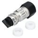 thumbnail image 3 of BRILLAR Conector de alimentación hembra de orificio recto con enchufe circular de 2 pines con funda de goma C10‑748591‑Z2S, 3 of 10
