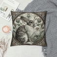thumbnail image 2 of JRXY Lumbar Pillow Cover, Forest Rabbit Floral Art Nouveau Pillow Cover Pillowcase Cushion case for Sofa Couch Bedroom car Living Room, Multicolor White, 2 of 5