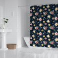thumbnail image 2 of Pioneer Flower Floral Print Pattern Shower Curtain 72"x84", Bathroom Decorative Shower Curtain Set with 12 Hooks, Waterproof Washable, 2 of 6