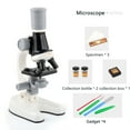 thumbnail image 1 of Microscopio infantil (1 unidad) juguete científico educativo 22 x 12 x 8 cm aumentos de 100x 400x y 1200x kit de laboratorio de biología para principiantes para la exploración del, 1 of 7