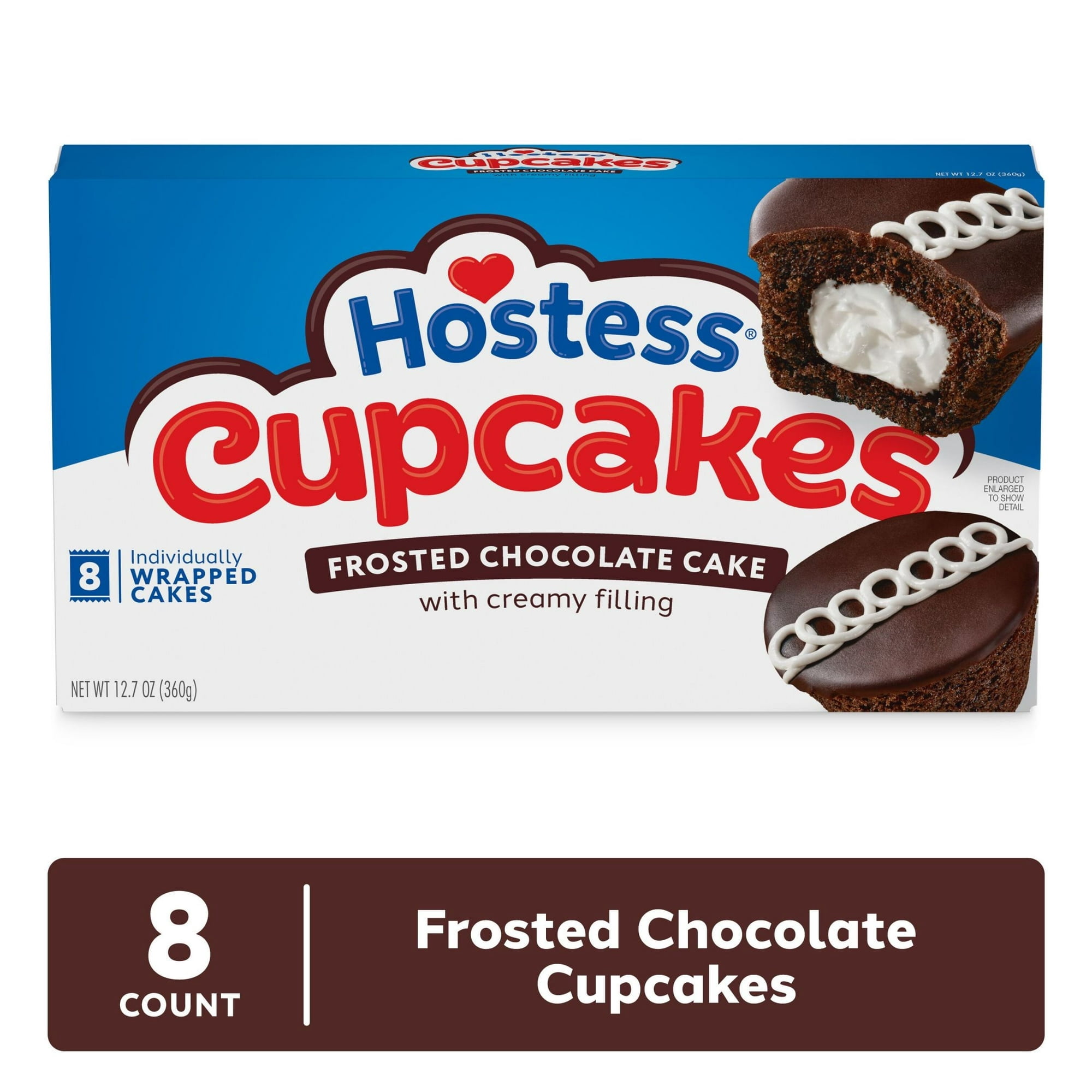 (3 pack) Hostess Cupcakes, Chocolate Snack Cakes, 12.7 oz Box (8 Ct.)