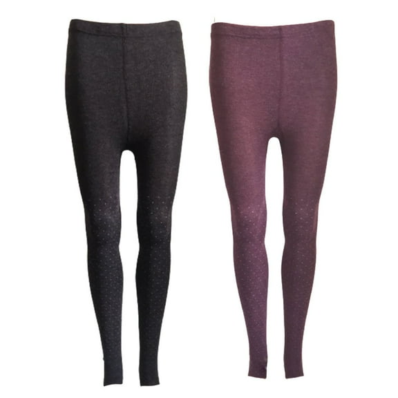 Lian LifeStyle Ultra Comfy Spandex Leggings for Women 2 Pair's Teen & Juniors leggings Workout Tights, Yoga Pants, Running Leggings, Color Coffee,Wine