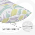 thumbnail image 5 of YFYANG Super Soft Rectangular Plush Cushion Cover (Without Pillow Insert), Gorgeous Lilac Comfort and Non-Pilling Hidden Zip Bedroom Sofa Pillowcases, 14"x20", 5 of 9