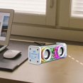 thumbnail image 4 of Altavoz inalámbrico portátil Sunnimix Colorful RGB Light V5.3 10W para Home Party Desktop Blanco, 4 of 8