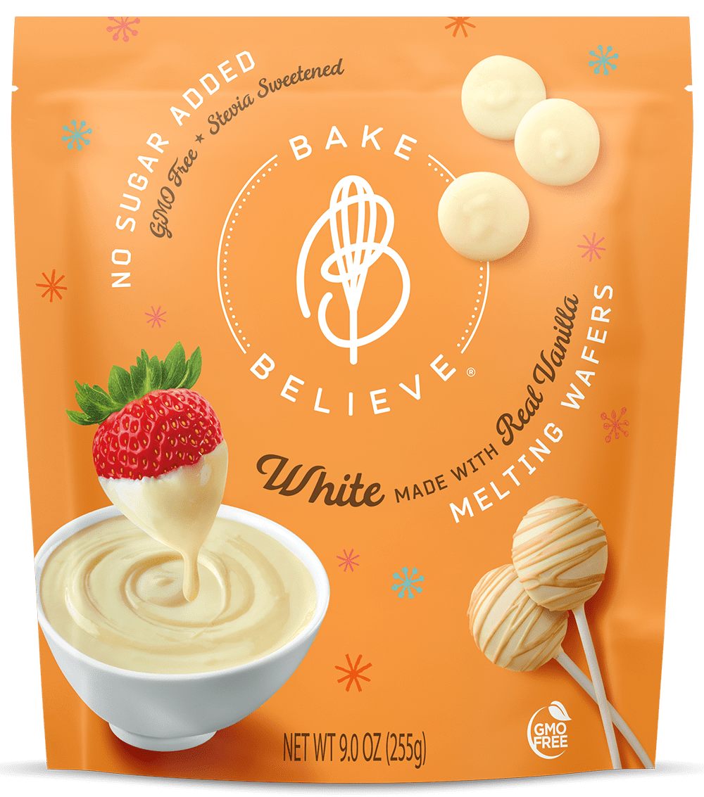 Bake Believe, No Sugar Added, White Melting Wafers, 9 oz