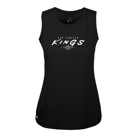 Women's Levelwear  Black Los Angeles Kings  Macy Scratched Tank Top