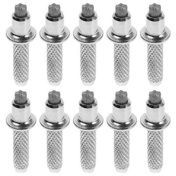 FELTECHELECTR Trekking Pole Tips Replacement Trekking Pole Tips Tungsten Steel Silver For Women 10pcs