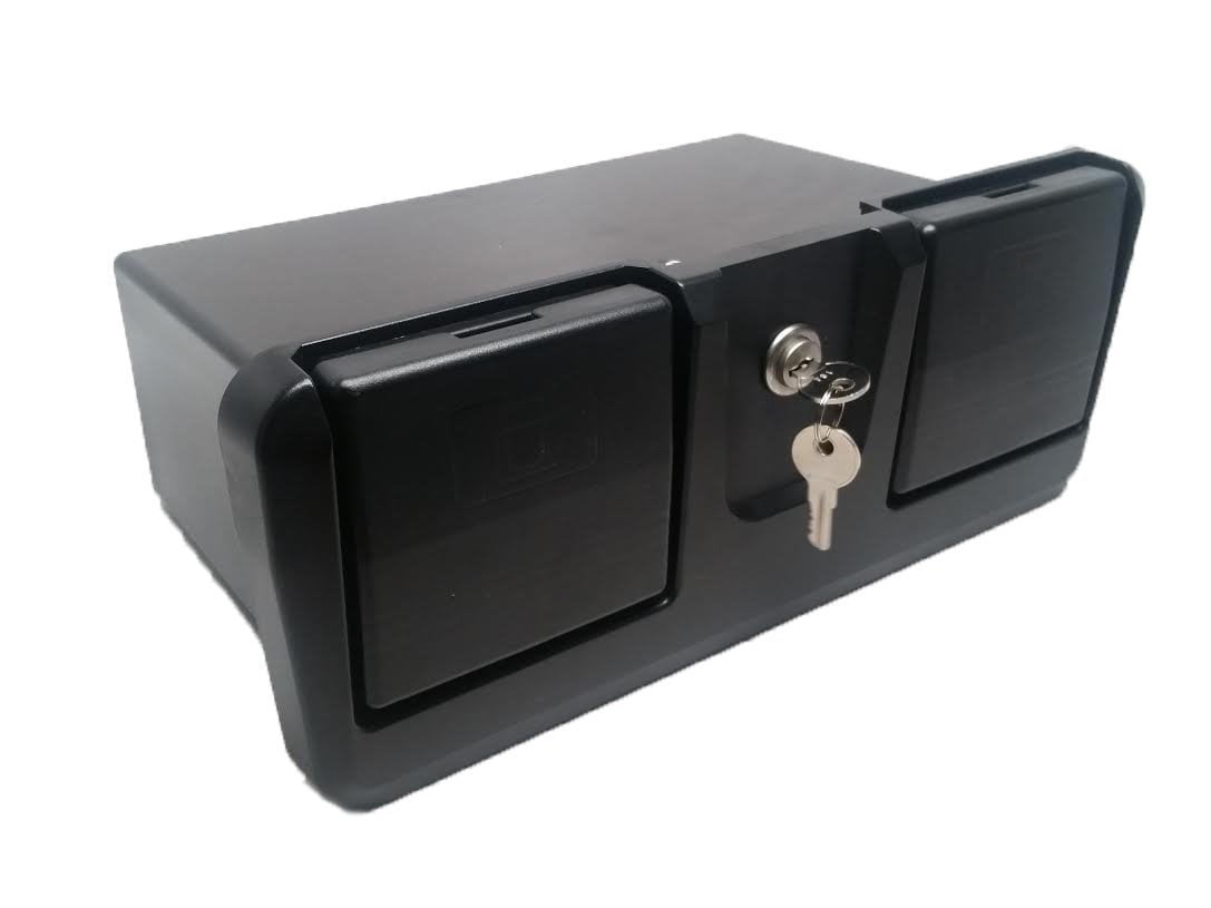 Pactrade Marine Boat RV Truck ABS Locking Plastic Glove Box with Two