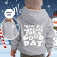 thumbnail image 2 of Girls Cute Letter Print Hoodies Oversized Long Sleeve Pullover Casual Loose Tops Sweatshirt Fall School Trendy Clothes - Grey,8-9 Years, 2 of 6