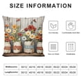 thumbnail image 5 of Pratyus Flowers Modern Farmhouse Rustic Decorative Couch Pillow Cases with Zipper Home Decor Printed on Both Sides Throw Pillow Cover 1PC 22x22in, 5 of 5
