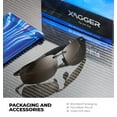thumbnail image 5 of Xagger Polarized Rimless Driving Sunglasses for Men Metal Frame Anti-Glare UV400 Protection Sun Glasses, 5 of 6