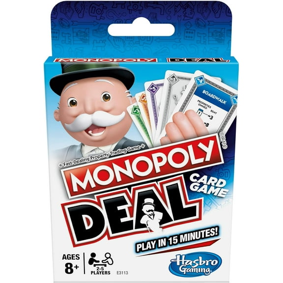 Hasbro Monopoly Deal Classic Card Game, for Ages 6 and Up