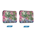 thumbnail image 7 of FORMRS 13-13.3 inch Laptop Sleeve Case Soft Carrying Quilted Computer Bag Cover, White Vibrant Flowers, 7 of 7
