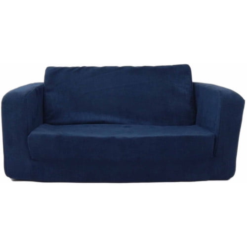 Toddler Flip Sofa, Dark Blue Micro - Walmart.com - Walmart.com