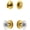 Lifetime Brass, variant on Grandeur 826275 Circulaire Solid Brass Single Cylinder Keyed Entry Knobset And Deadbolt