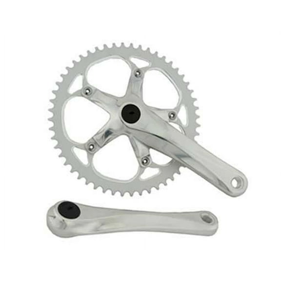 Alloy Chainwheel Set 52T x 175mm Matt Silver.