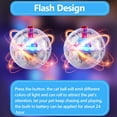 thumbnail image 3 of 4 Pieces Ghost Hunting Cat Ball Motion Light up Cat Balls LED Motion Activated Pet Ball Motion Light up Interactive Toys Pet Glowing Mini Running Exercise Ball Toys, 3 of 6