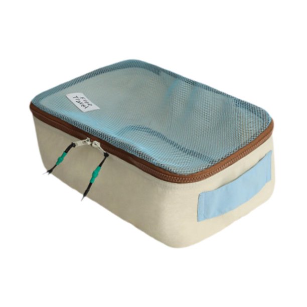 Cubos de embalaje para maletas Organizadores de embalaje Bolsa de artículos de tocador Bolsa de almacenamiento de ropa Bolsa de ropa interior para , Azul M