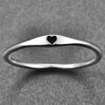 thumbnail image 3 of 925 Sterling Silver Simple Carve Heart Wedding Band Stackable Promise Ring for Her Size 5-10, 3 of 4