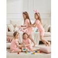 thumbnail image 3 of Arshiner Girls Pajamas Loungewear Snug Fit Pjs Set Kids Sleepwear | Cute and Comfy Pajamas for Girls & Kids, Soft Pjs Tops and Elastic Waist Shorts 2-12Y, 3 of 5