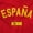 Red, variant on Spainish Flag Spain Soccer Fan Pride Womens Slim Fit Graphic Tee Brisco Brands S