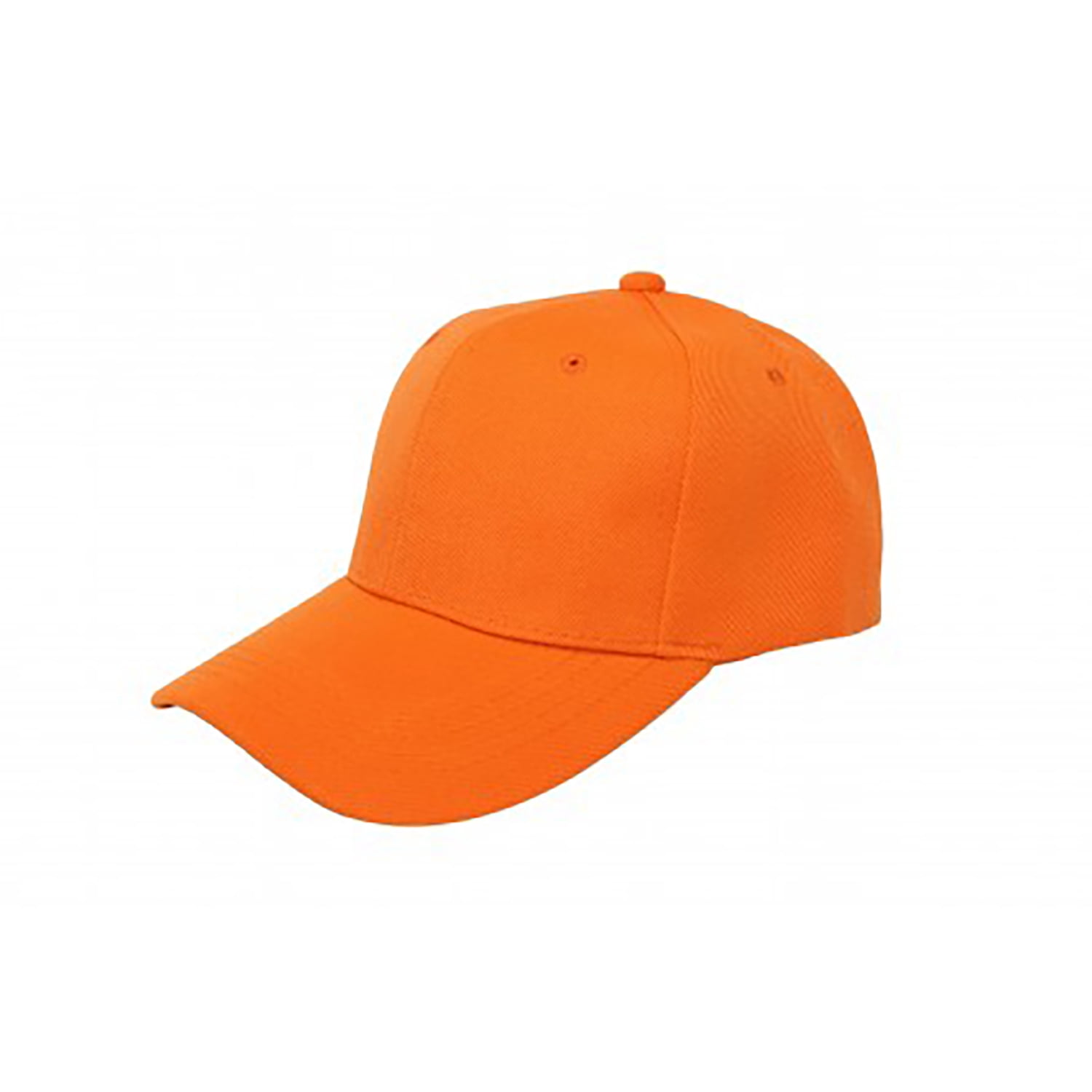 Pack of 15 Bulk Wholesale Plain Baseball Cap Hat Adjustable (Orange