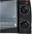 Mainstays 4 Slice Black Toaster Oven with DishwasherSafe Rack & Pan, 3