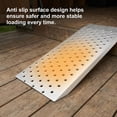 thumbnail image 6 of Muweixin Shed Ramp 2 Pack 62.6 inch, Aluminum Heavy Duty 880lbs Loading Ramps, Non-Slip Punch Plate Trailer Ramps for Shed Door, Lawn Mower, ATV, 6 of 9