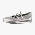 thumbnail image 2 of Naturalizer Tallulah Women's Flats Pewter Leather/Mesh Size 7.5 M, 2 of 8