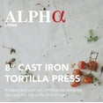 thumbnail image 4 of ALPHA LIVING Tortilla Press – 8 Inch Cast Iron Quesadilla Maker – Heavy Duty Empanada Maker Press, 4 of 7