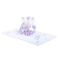 thumbnail image 1 of Cumpleaños Pop Up Flower Saludo Tarjeta en blanco Papel Sobre Sobre 3D Aniversario Acción de Gracias Regalo de vacaciones de Navidad Mujeres Artesanía Púrpura AweSitey HA010337-02, 1 of 6