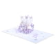 thumbnail image 2 of Advancent 3D cumpleaños Pop Up flor saludo tarjeta de papel en blanco sobre aniversario Acción de Gracias Navidad vacaciones regalo mujeres artesanía Kits de decoración para fiestas Púrpura Advancent HA010337-02, 2 of 6