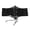 Black, variant on Women's Transparent Lace Up Wide Corset Belt with Crochet Petal Design for Dresses and Fashion Outfits