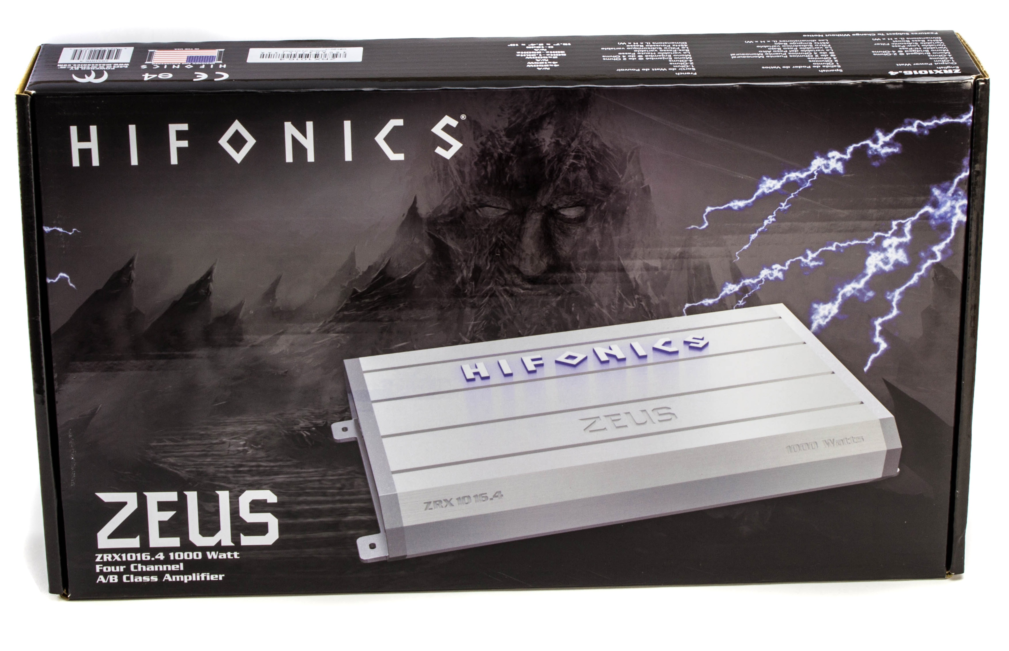 Hifonics Zeus ZRX1016.4 1000 Watt 4-Channel Car Stereo Amplifier + Wiring Kit - Walmart.com