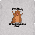 thumbnail image 4 of Inktastic Finally It's Groundhog Day Boys or Girls Long Sleeve Toddler T-Shirt, 4 of 5