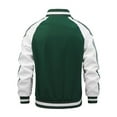 thumbnail image 3 of Rhuody Mens Winter Coats Men'S Autumn Winter Sports Long Sleeve Baseball Collar Slim Fit Jacket Comfortable Tops Green 3Xl, 3 of 7