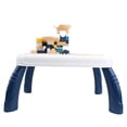 thumbnail image 2 of Mesa de escritura de juguetes de bloques de construcción 2‑1 para niños pequeños que aprenden el escritorio de construcción educativo Toy3003‑2C, 2 of 14