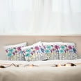 thumbnail image 3 of Ambesonne Dragonfly Throw Pillow Cover 4 Pack, Hello Summer Concept, 16", Pink Blue, 3 of 6
