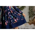 thumbnail image 4 of Millie Loves Lily Girls Navy Holiday Nutcracker Dress Long Sleeve, Toddler, Size 2T, 4 of 5