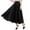 Black, variant on Women Mesh Skirt Solid Multilayer Pleated High Waist Lace Long Tulle Skirts for Wedding Party