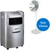 KuulAire Portable Evaporative Cooling Unit with 350 Sq. Ft. Cooling Capacity, Silver PACKA50 & Bonus Misting Fan Value Bundle