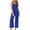 Blue jumpsuits for womens, variant on up to 60% off Gifts Usmixi Jumpsuits for Women Dressy Fashion Slim Back Zipper Lightweight Strap Maxi Jumpsuits Overalls Summer Square Neck Sleeveless Solid Long Formal Rompers Black s